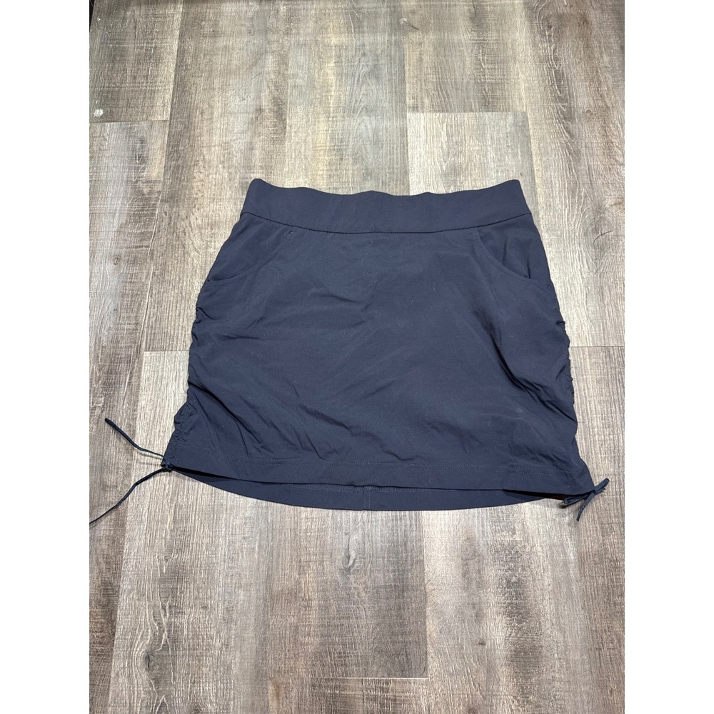 Columbia Sportswear Navy Blue Active Skort Womens Medium Hiking Skirt Cinch Hem